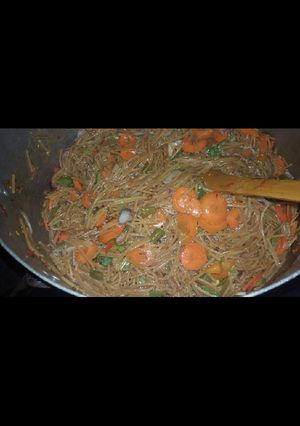 A picture of Fried Spaghetti🍝.