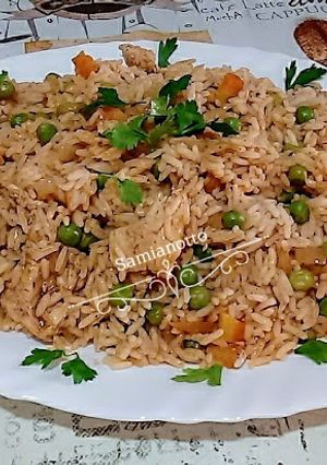 Une photo de Risotto sauté aux légumes