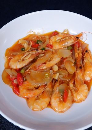 Foto resep Udang saus padang simpel