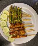 Thịt xiên nướng với NCKD