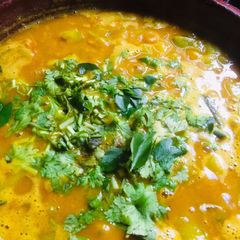 A picture of Ridge gourd sabji.