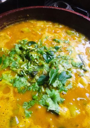 A picture of Ridge gourd sabji.