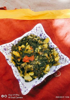 A picture of Spinach Stir Fry.