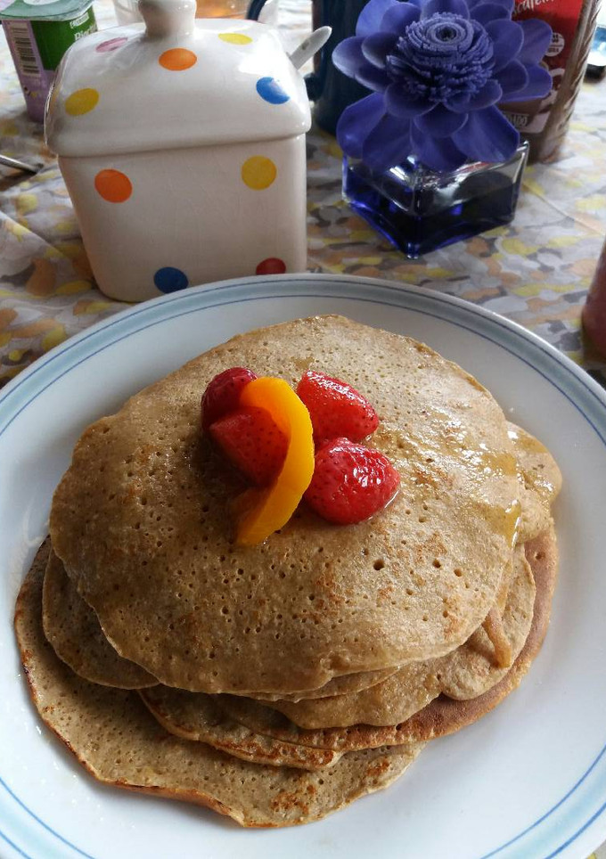 Una foto de Crepes de avena para el desayuno