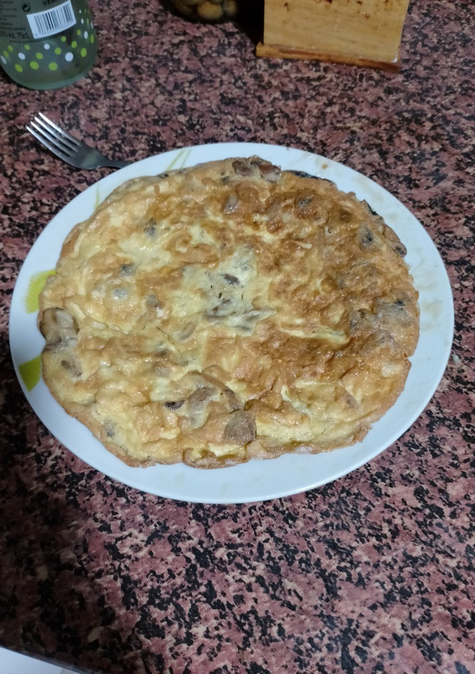 Una foto de Tortilla de champiñones