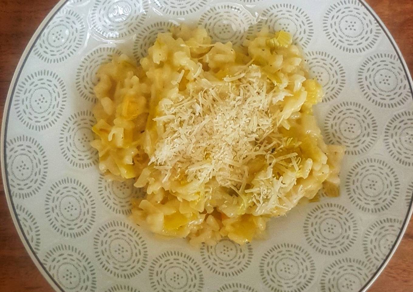 Risotto aux poireaux