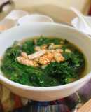 Rau muống nấu ghẹ