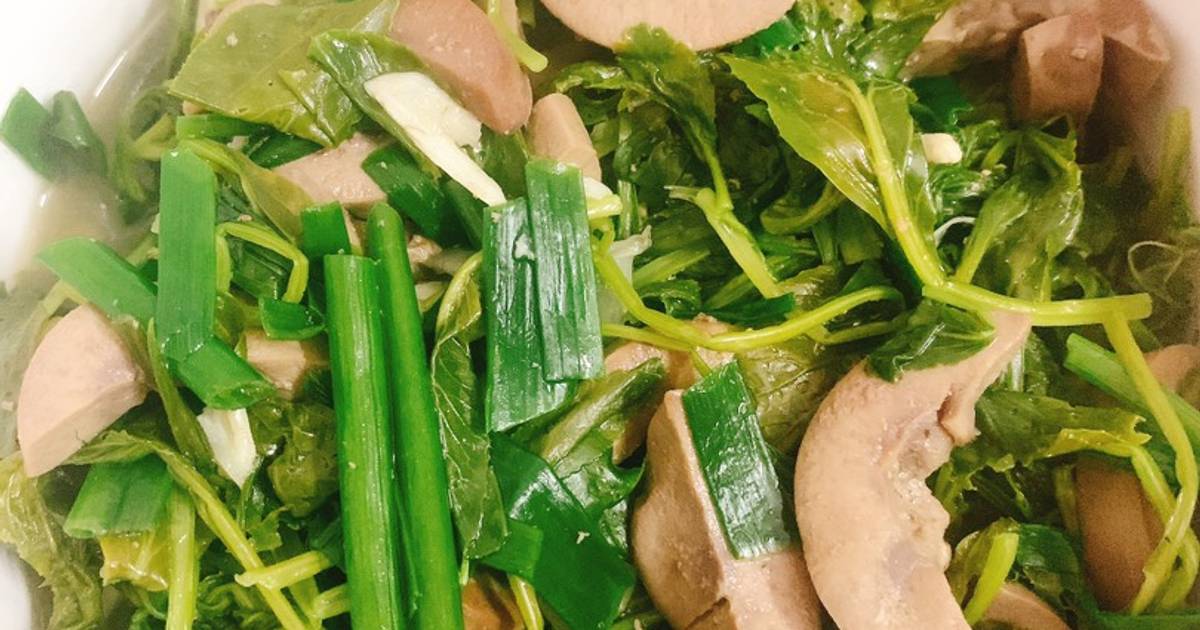 Món tim lợn xào rau cải có hợp với chế độ ăn kiêng không?
