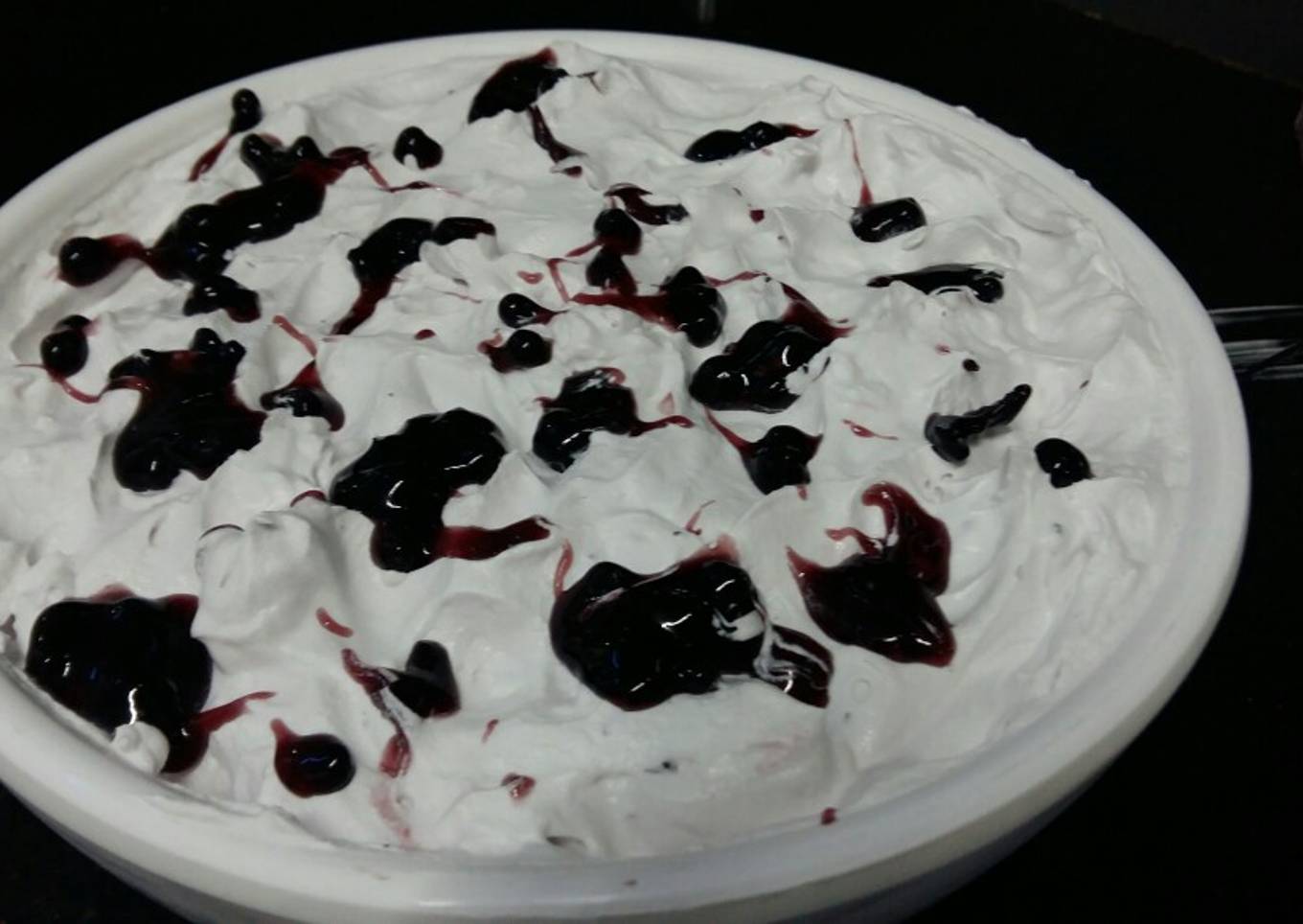 Blueberry mousse