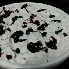 A picture of Blueberry mousse.