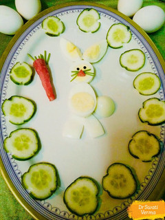 A picture of Easter Bunny Deviled Egg.