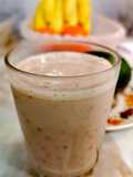 Batido de plátano, manzana y avena