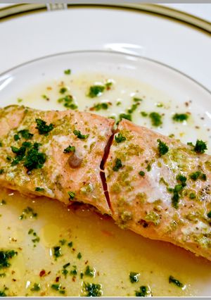 義式檸檬奶油鮭魚 的食譜成品照片