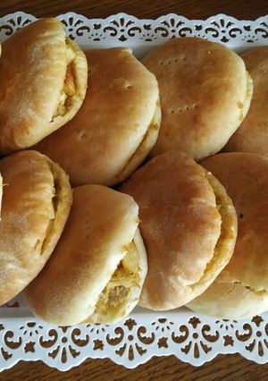 صورة لوصفة خبز صغيره معمره بلا دجاج