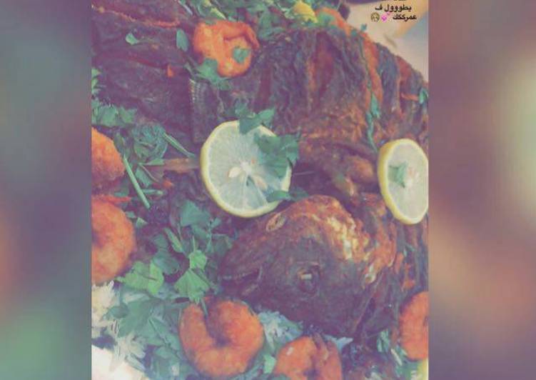 مطبق سمك ب الارز
