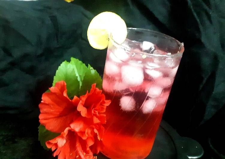 Magical hibiscus lemonade