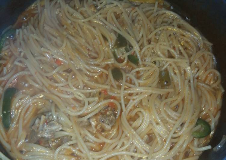 Steps to Prepare Favorite Spaghetti porridge
