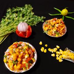 A picture of Kurkure Corn Chaat.
