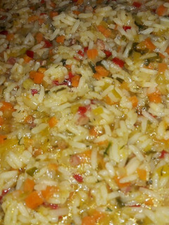 Una foto de Risotto Primavera con un suspiro de Calàbbria