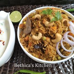 A picture of Ulava Charu Vegetable Pulao - Andhra Style.