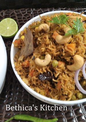 A picture of Ulava Charu Vegetable Pulao - Andhra Style.
