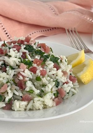 Foto di Riso freddo speck e rucola