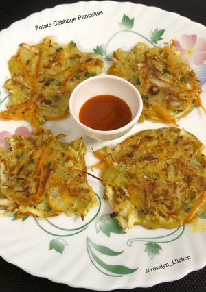 A picture of Potato Cabbage Pancakes.