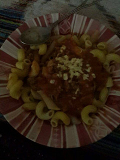 A picture of Home Made Mac and Sauce.