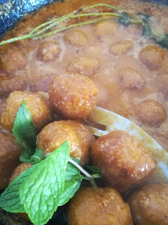 Una foto de Albóndigas de choco a la hierbabuena