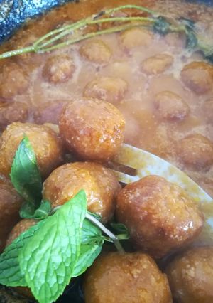 Una foto de Albóndigas de choco a la hierbabuena