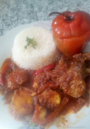 Una foto de Adobo arequipeño