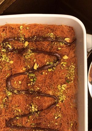 صورة لوصفة حلى طبقات الشعيرية💛”الخشخش"
