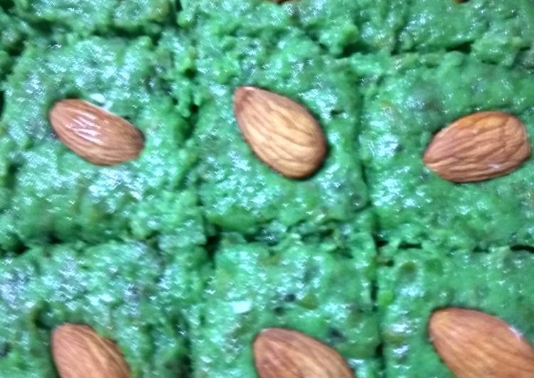 How to Easy at dinner Green Chana burfi