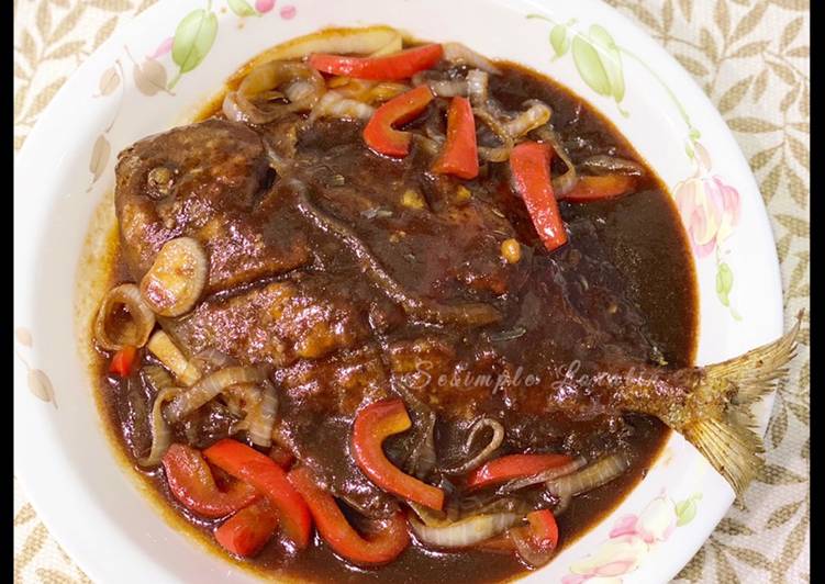 Rahsia Resepi: Ikan Bawal Kicap Berempah - Resepi Percuma