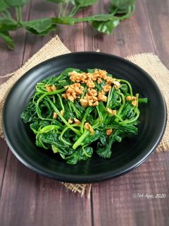 Foto resep Bayam rebus minyak wijen
