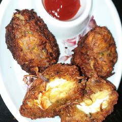 Egg Onion pakoda A picture of Egg Onion pakoda.