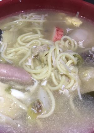 👩🏻🍳火鍋湯吃剩變湯麵-省錢計劃 的食譜成品照片