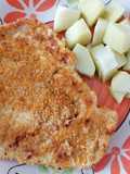 Milanesa de pollo empanizada con corn flakes 🤤