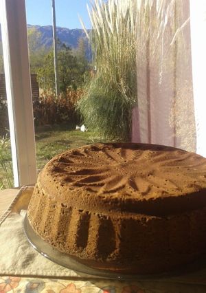 Una foto de Bizcochuelo budín de chocolate