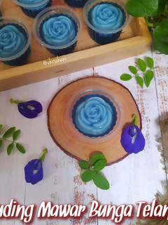 Foto resep Puding Mawar Telang