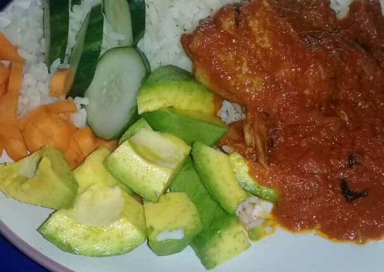 Rice and tomatoes stew with veggies