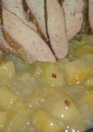 Almafőzelék egressel recept fotója