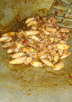 Foto resep Cumi asin mercon