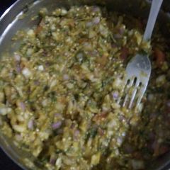 A picture of Smokey Baingan Bharta.