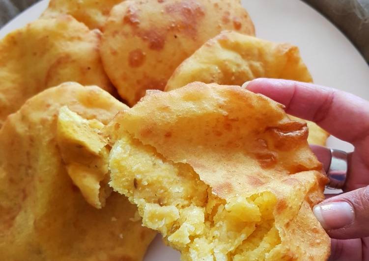 Steps to Make Quick “Tekwa Dal” - Sweet Puri filled with Dhal