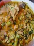 Egusi soup with auchara