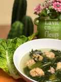 Sop Poleng Bakso Jamur