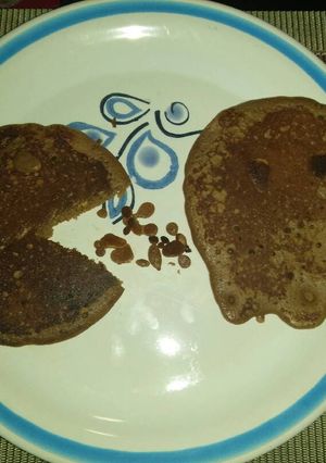 Una foto de Hot cakes de chocolate