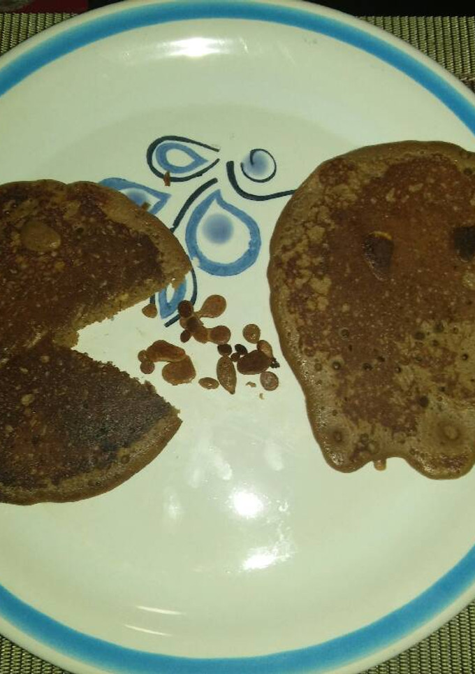 Una foto de Hot cakes de chocolate