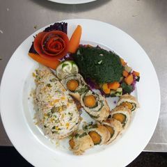 A picture of Stuffed fish.
